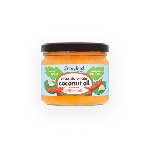 Organic Virgin Coconut Oil infused with Chilli & Garlic